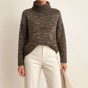 Christian Siriano Sweater Wool Blend Size XS Cozy Chunky Textured Knit Oversized